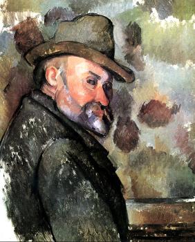 保羅 塞尚 Self-Portrait in a Felt Hat 保羅 塞尚 Self-Portrait in a Felt Hat